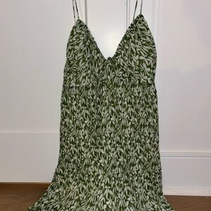 Abercrombie & Fitch Green and White Mini Dress